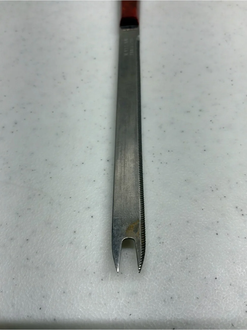 Vintage Kaylan Tomato Knife with Bakelite Handle Tiny Chip in Top of Handle